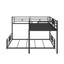 L-Shaped Metal Bunk Bed, Space Saving Metal Bunk Bed Frame For Bedroom