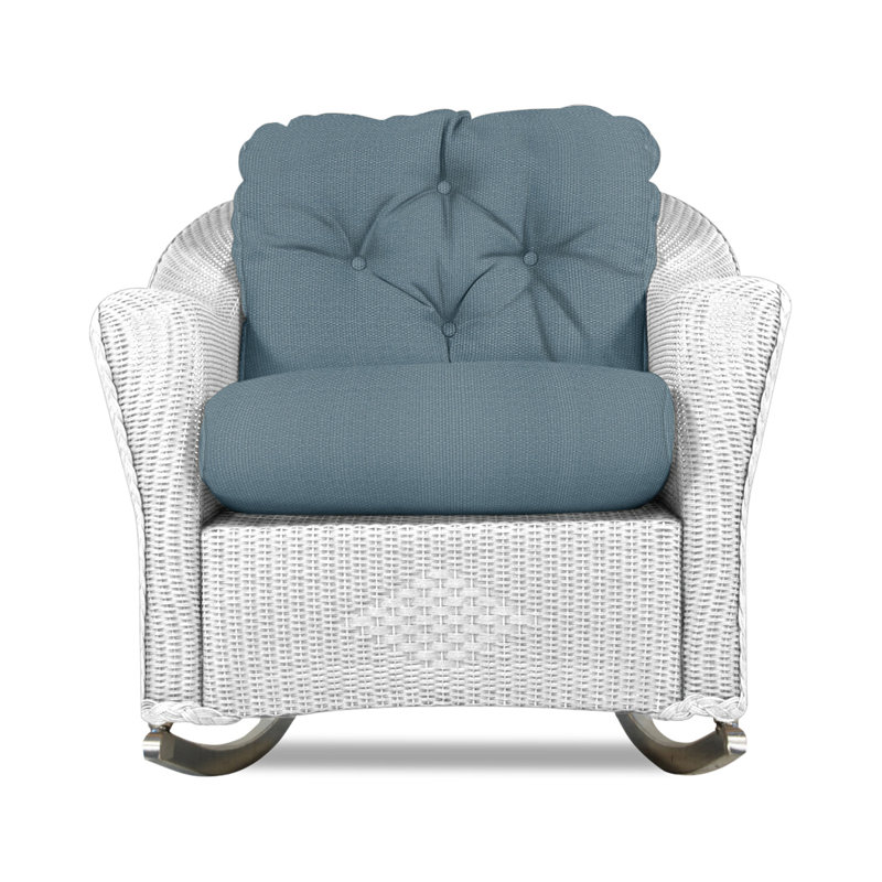 Reflections Outdoor Rocker Chair, Demo Stone, White