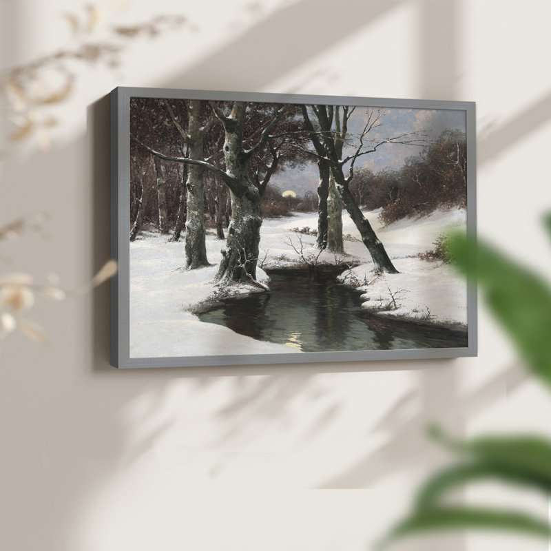 Paysages rétro-CC XXVI-impression encadrée - réaménageable, Gris, H 11 po x l 14 po