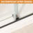 55-59" W x 72" H Frameless Shower Door, Double Sliding Shower Enclosure with 5/16" (8mm) Tempered Glass, Easy-Clean Coating, Matte Balck