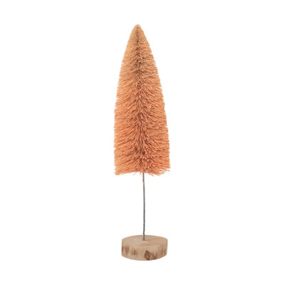 Bottle Brush Tree with Wood Base