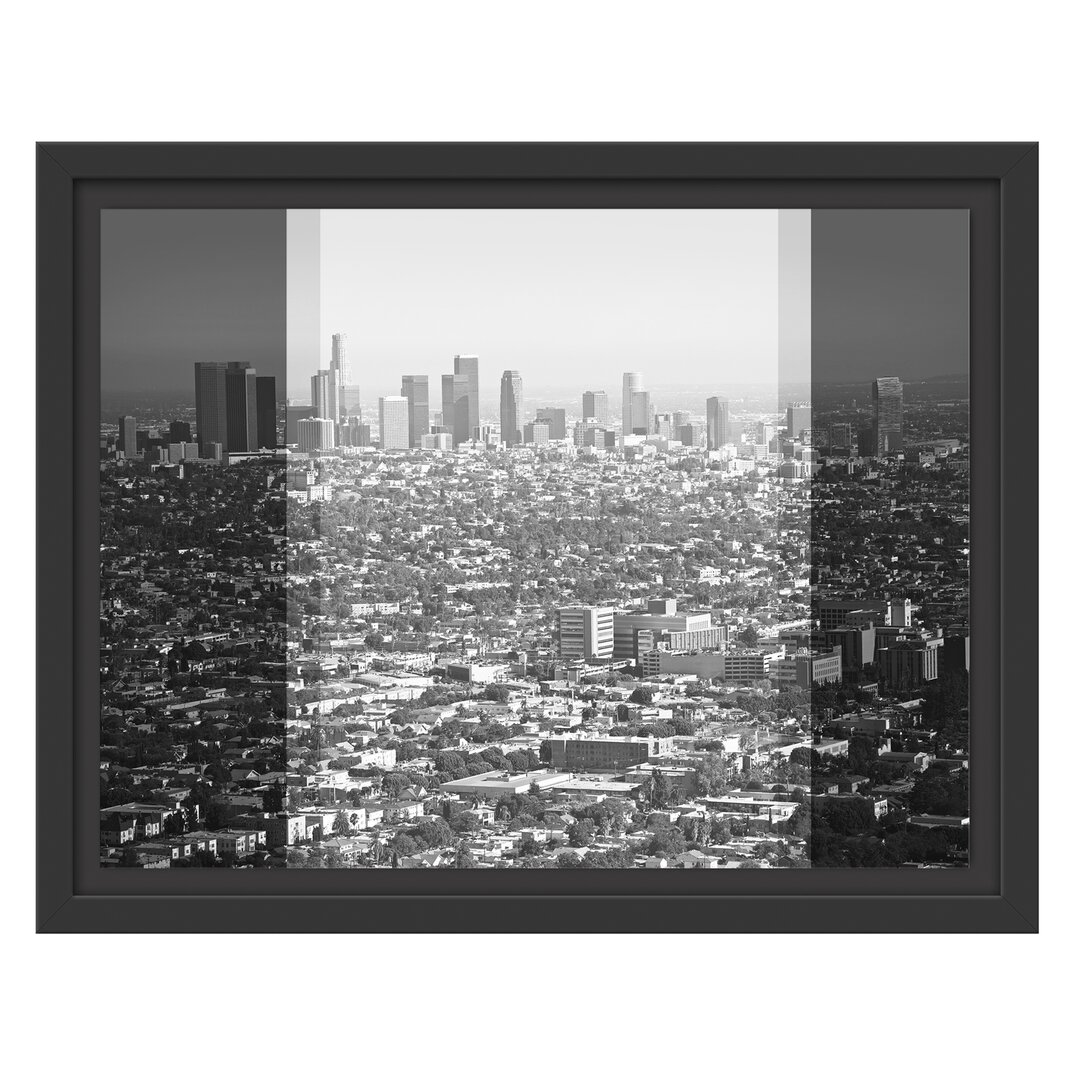 Gerahmtes Wandbild Los Angeles Metropolitan Area