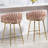 Rukija Upholstered Gold Plated Barstools-120011187