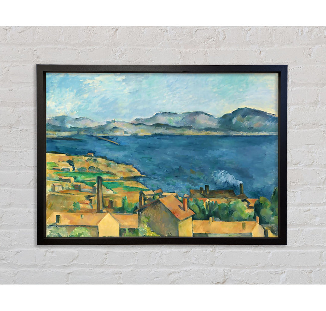 Cezanne Die Bucht von Marseille - Einzelner Bilderrahmen Kunstdrucke auf Leinwand