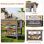 Outdoor Serving Trolley With Stainless Steel Top, Fir Wood Frame & Lockable Casters
