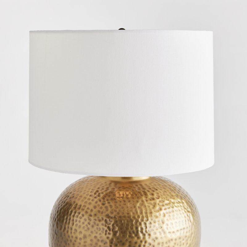 Mercury Table Lamp, 21.5" H x 14" W x 14" D