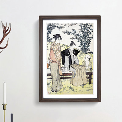 Viewing the Bush Clover by Torii Kiyonaga - Picture Frame Painting Print