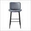 Ensemble de 2 chaises de hauteur de pub avec velours et revêtement-661150013
