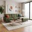 Canapé modulaire en cuir véritable Baldwin-8032963