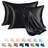 Satin Pillowcase for Hair and Skin, 20x40 Inches Standard Size, Hidden Envelope Closure, Double Pack Luxury Silk Pillow Cases-124830819