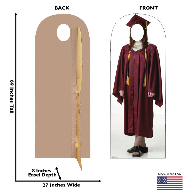 Life-Size Stand-Ins 69'' Cardboard Standup, Red