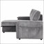 Canapé-lit modulaire Upholstery avec sacs de rangement et 2 porte-gobelets sur les accoudoirs-386627051