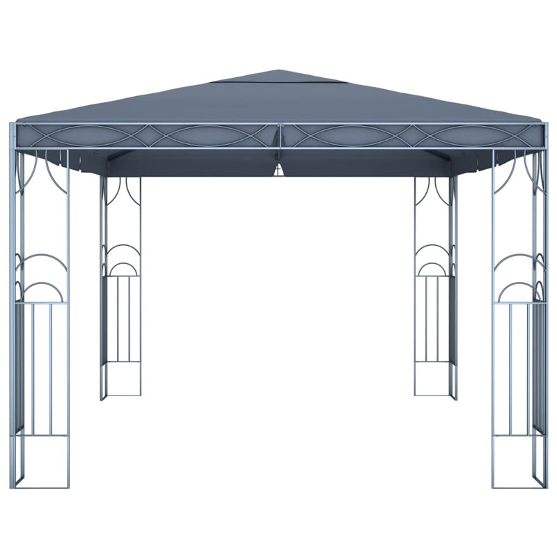 Virgo 3m x 4m Steel Patio Gazebo, Anthracite