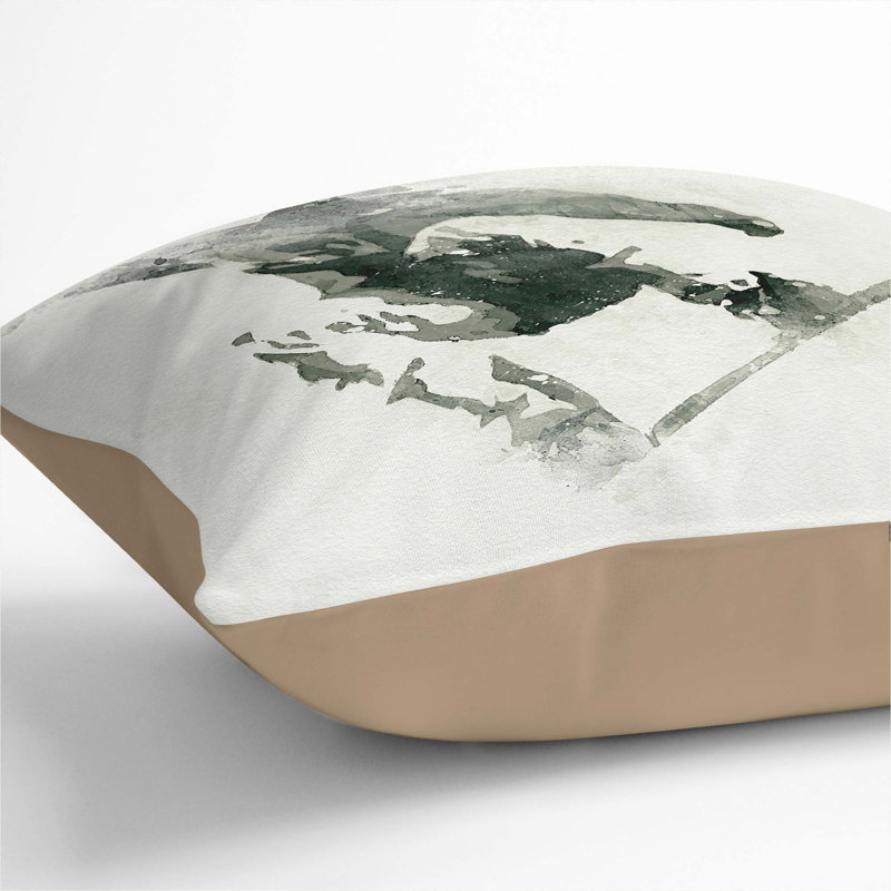 Square Cushion, 40cm H x 40cm W x 15cm D, Stone