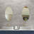 Frameless Beveled Wall Mounted Bathroom Mirror, HD Makeup Mirror,Round Mirror