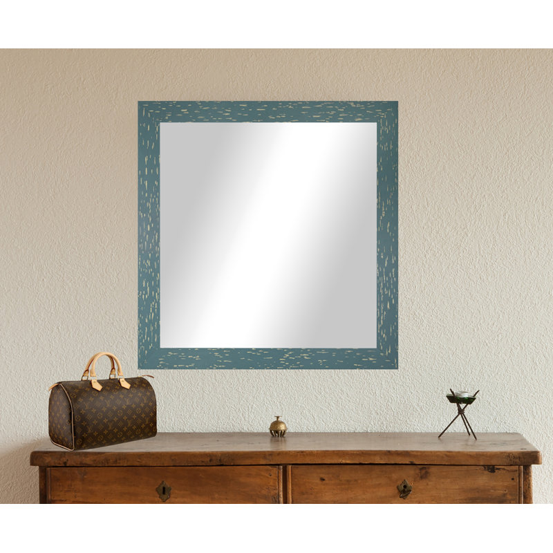 Miroir de salle de bain Hensel, Vert mer, H 39 po x l 39 po
