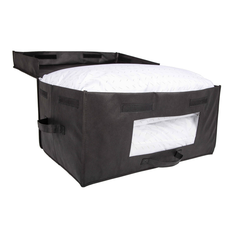 Rangement sous le lit en tissu, Noir
