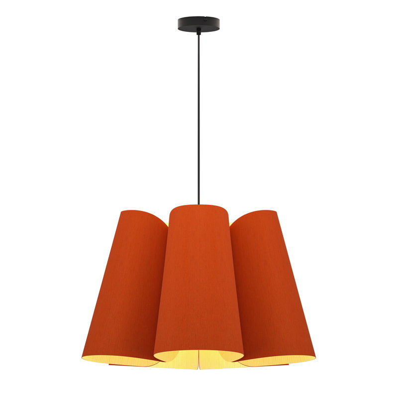 Luminaire suspendu 1 lumière 28 po Julieta, Terra Cotta
