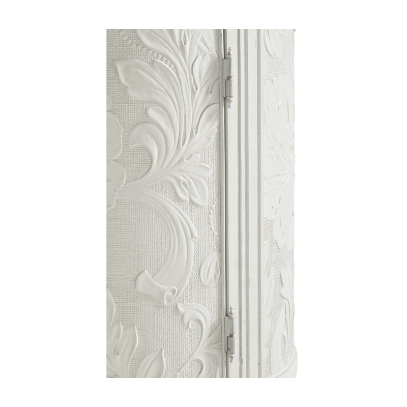 White Solid Wood End Table