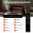 50" Electric Fireplace Wall Mounted or Recessed Insert, 1500W/750W Freestanding Fireplaces Heater with Remote Control,13 Adjustable Flame Colour, 12H Timer, Touch Screen