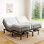 Structure de lit réglable Modern Modern avec matelas de 12 po, télécommande sans fil, fonction anti-ronflement, assemblage sans outil-1315270140
