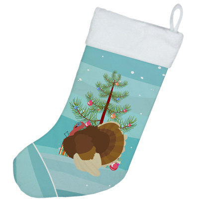 French Turkey Dindon Christmas Stocking