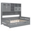 Lit de jour en bois avec lit gigogne simple, armoire et tablette tout-en-un-462632454-462632457