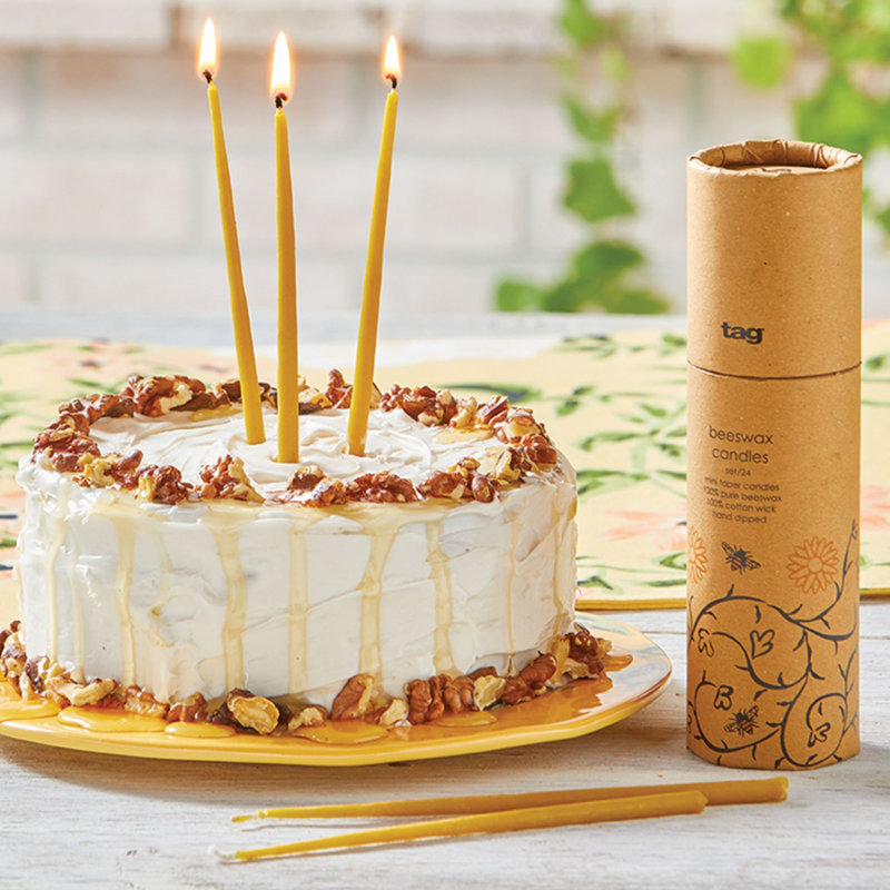 Unscented Taper Candle