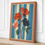 Striped Roses Botanical - Wrapped Canvas-537247268-537247274