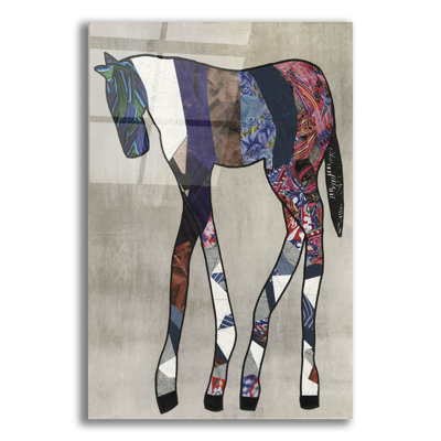 Art mural en verre épique «Horse Parade 2» par Coco Good