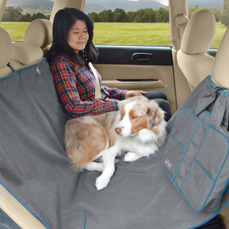 Heather Gray Waterproof Polyester Dog Car Hammock