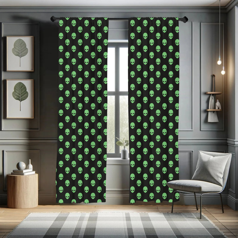 Semi-Sheer Rod Pocket Sliding Panels, 28" x 95"