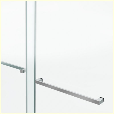 66x79" Frameless Double Sliding Shower Door, Double Shower Door, 3/8″ (10mm) SGCC Tempered Glass, Stainless Steel, Chrome