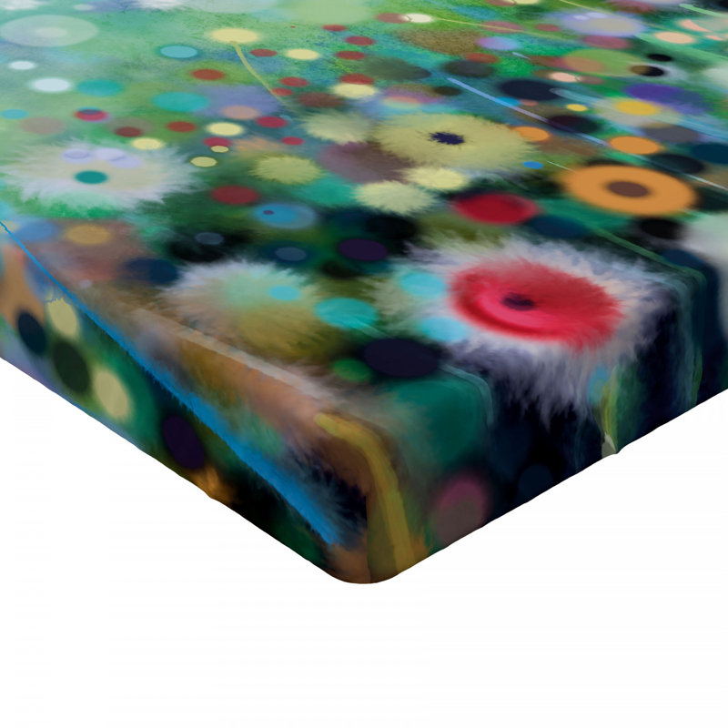 Microfiber Floral Fitted Sheet, Full Fitted Sheet