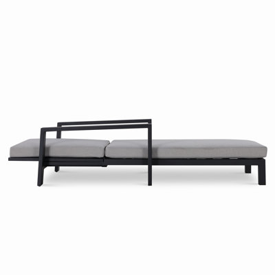 Hoyt 35'' Outdoor Metal Chaise Lounge