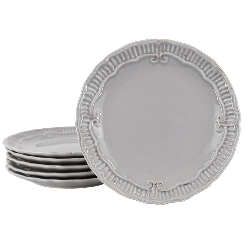 9 po, ensemble de 6, Gris