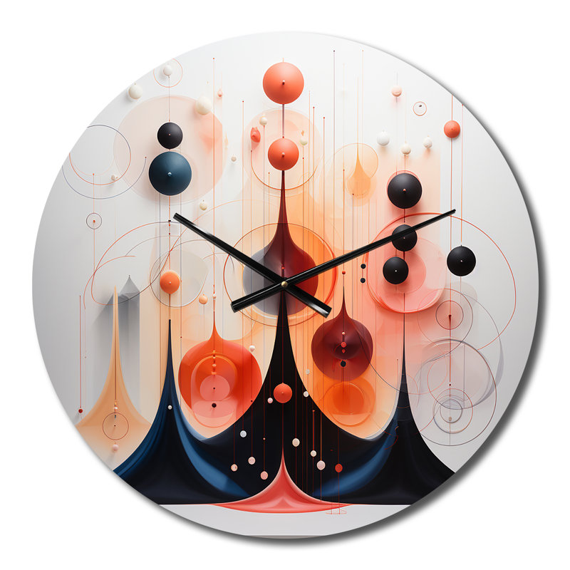Horloge murale en métal, Moyenne