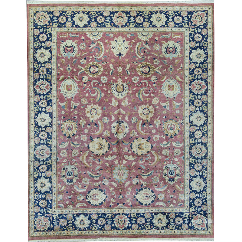 Tapis rouge noué à la main de haute qualité