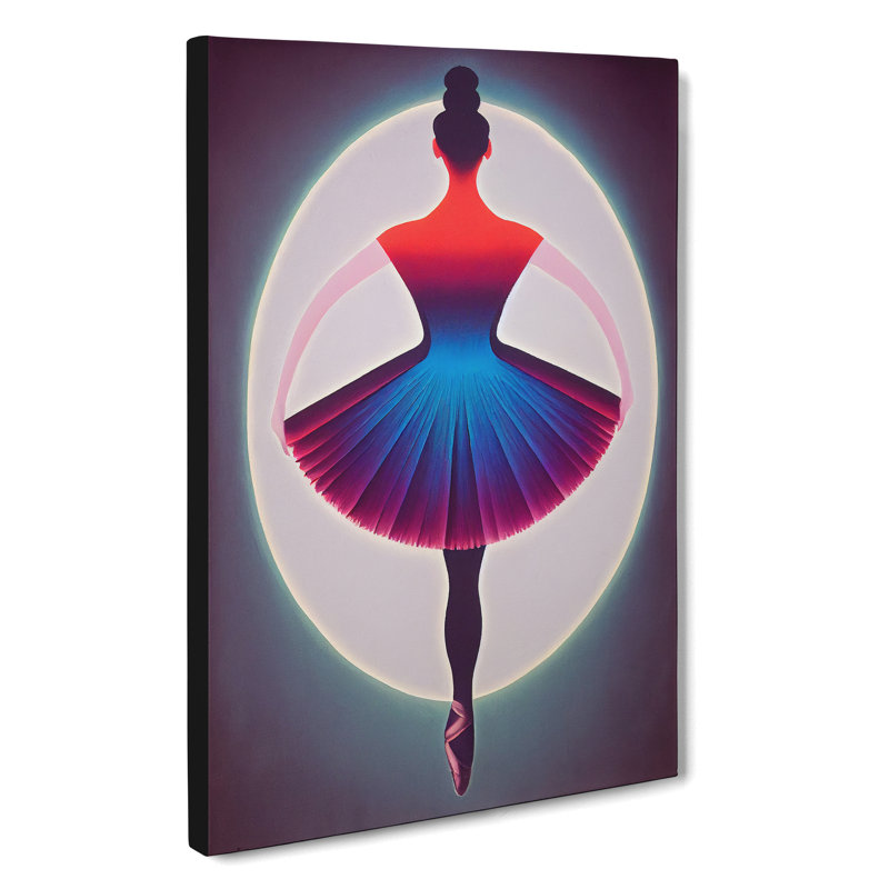 XC1022-1357X Celebrated Ballerina - Wrapped Canvas Print, 50cm H x 35cm W x 3cm D