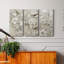 «Neutral Spring Birds», ensemble de 3 peintures sur toile tendue-1180574736