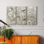 «Neutral Spring Birds», ensemble de 3 peintures sur toile tendue-1180574740