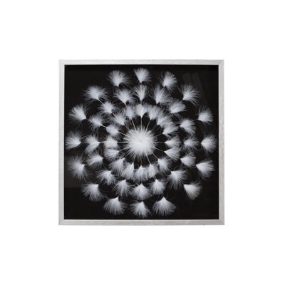 Décoration murale boîte à ombre naturelle mandala leaf
