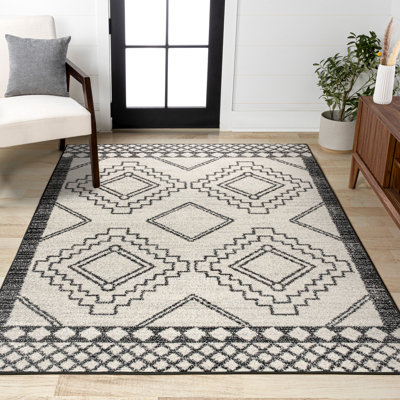 Amir Moroccan Beni Souk Cream/Black Rug