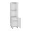 Armoire de coin avec meuble de rangement et porte-bouteilles FM FM MEUBLES Leah. Blanc