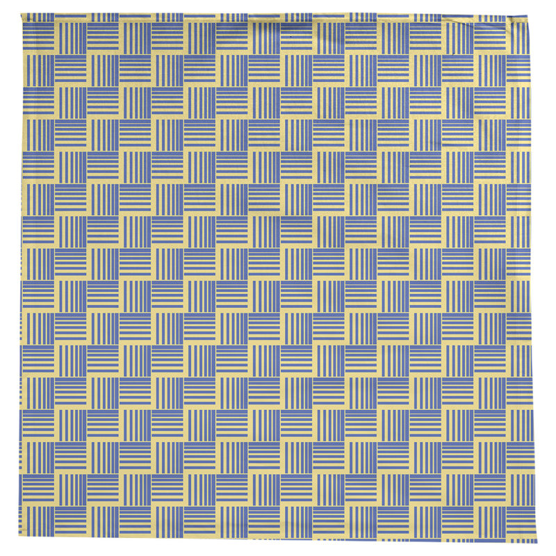 Rayures nattes classiques Nappe, Jaune/bleu