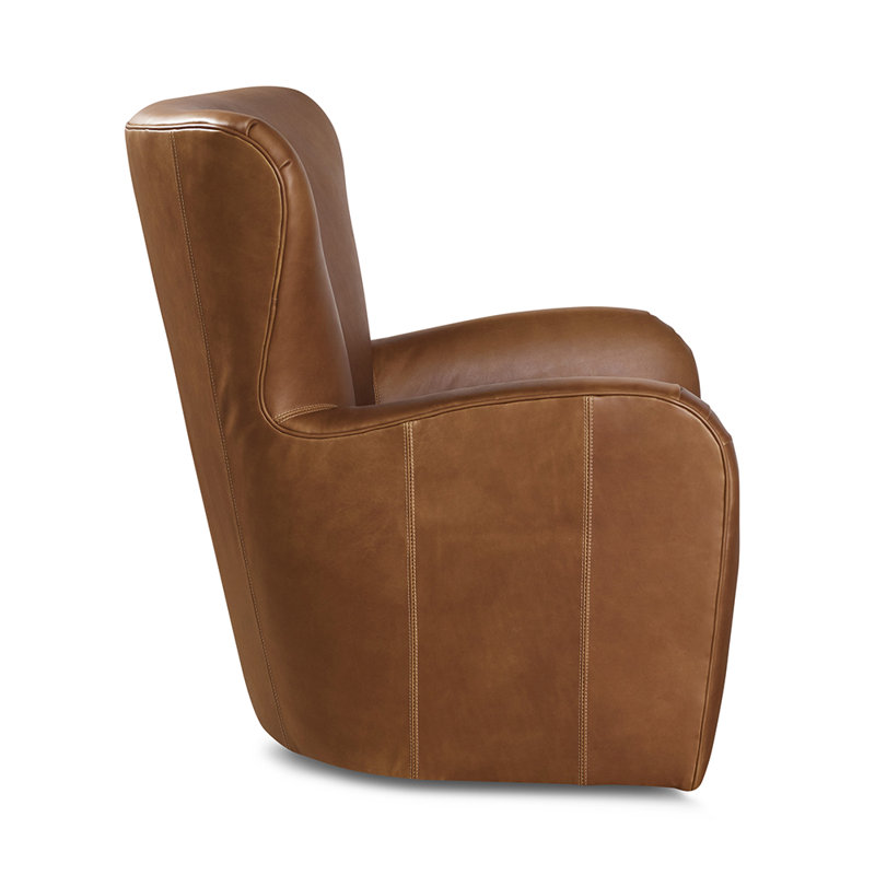 Zeus Swivel Wingback Chair, Dude Ranch