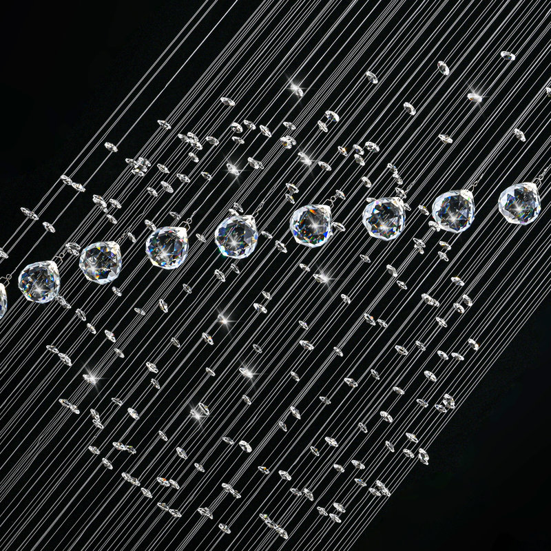 10 - Light Crystal Spectacular Spiral Raindrop Chandelier for Stair