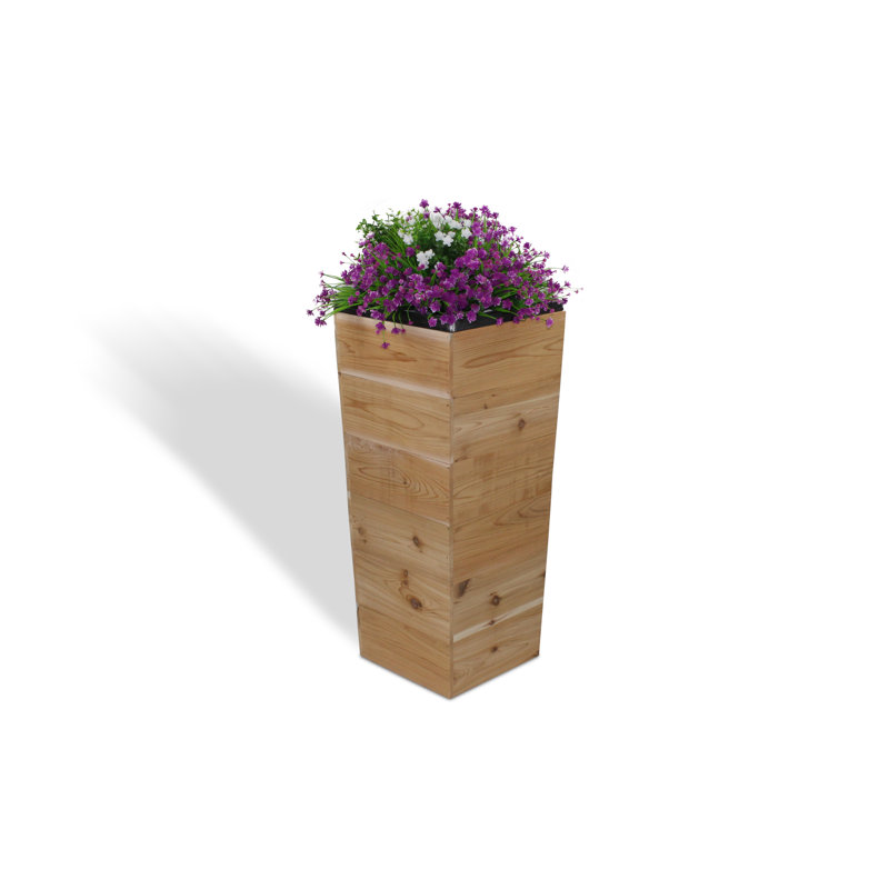 Pot à fleurs en bois Ullrich, Naturel