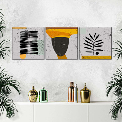 Minimaliste abstrait africain, reproduction d'art sur toile