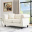 Velours beige 3 + 2 pour chambre à coucher ou bureau avec un design tendance